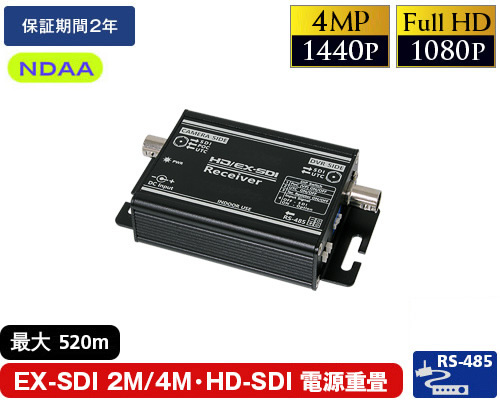 EX-SDI 1CH電源重畳受信機